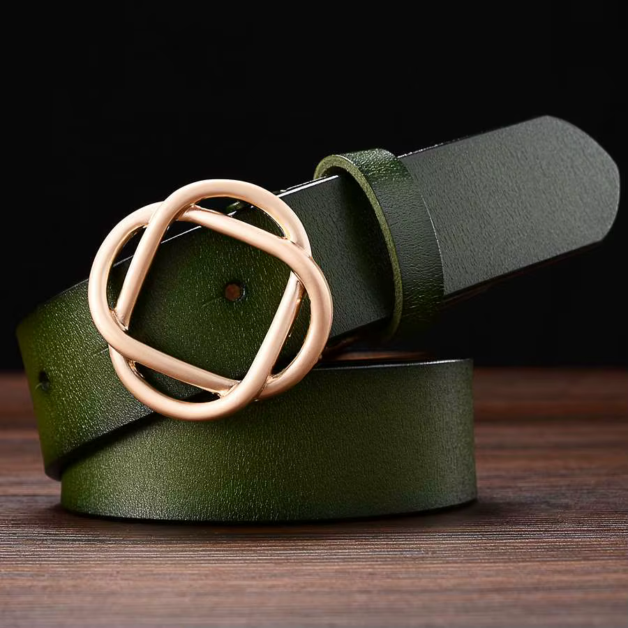Ceinture en cuir classique pour femme