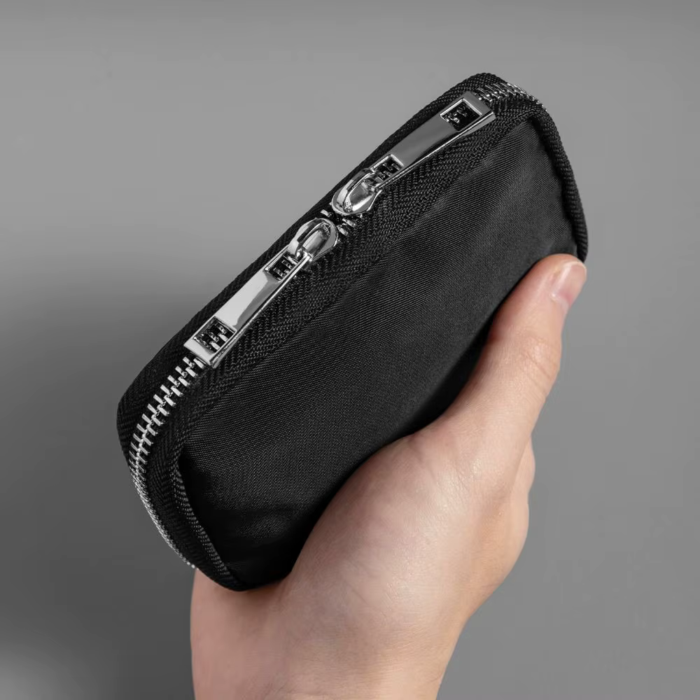 Porte-clés Organisateur Tendance Grande Capacité Multifonctionnel Étui à Clés de Maison avec Boucle et Fermeture Éclair