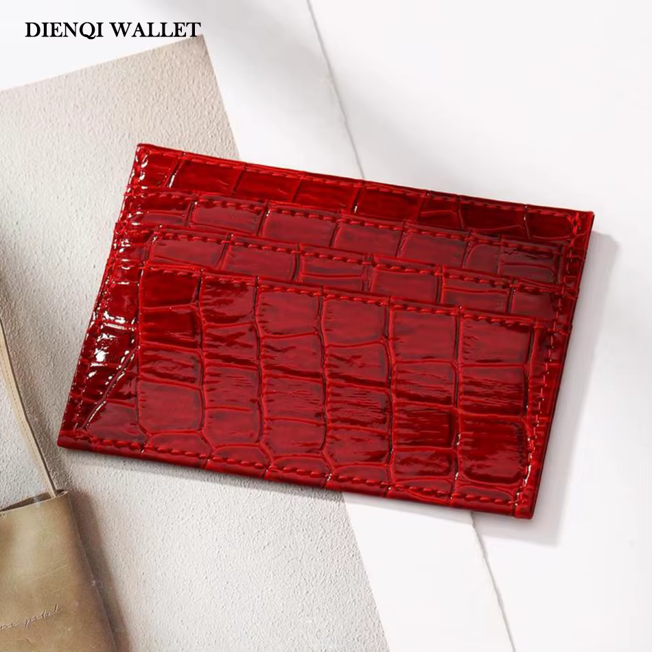 Portefeuille Simple à motif Crocodile pour femmes