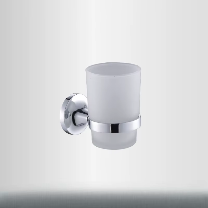 Salle de bain moderne mural porte-brosse à dents verre tasse gobelet cadre salle de bain rangement organisateur brosse à dents tasse outils salle de bain