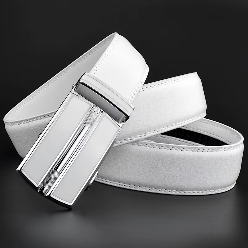 Ceinture en cuir véritable unisexe pour hommes et femmes