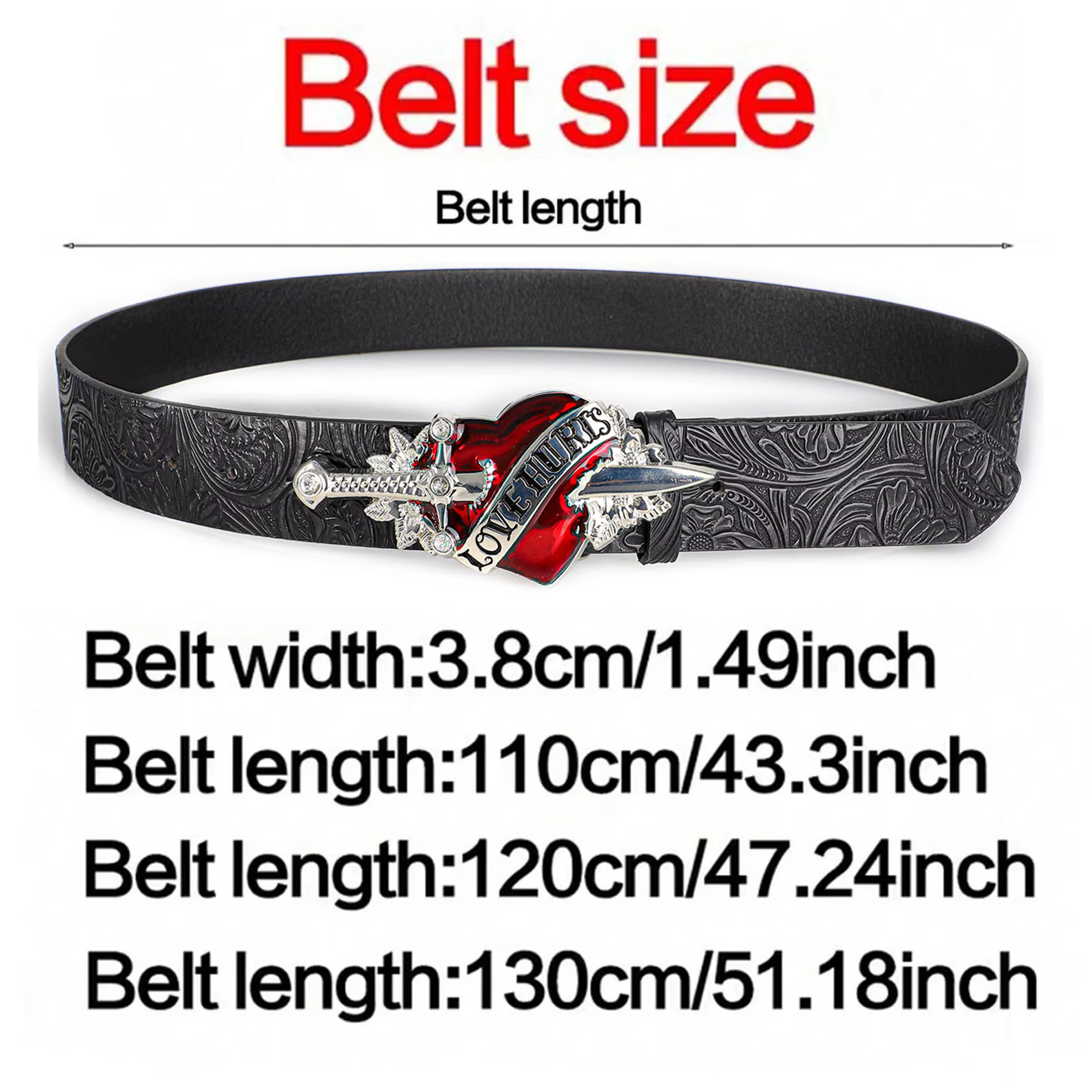 Ceinture rétro pour hommes style bohème