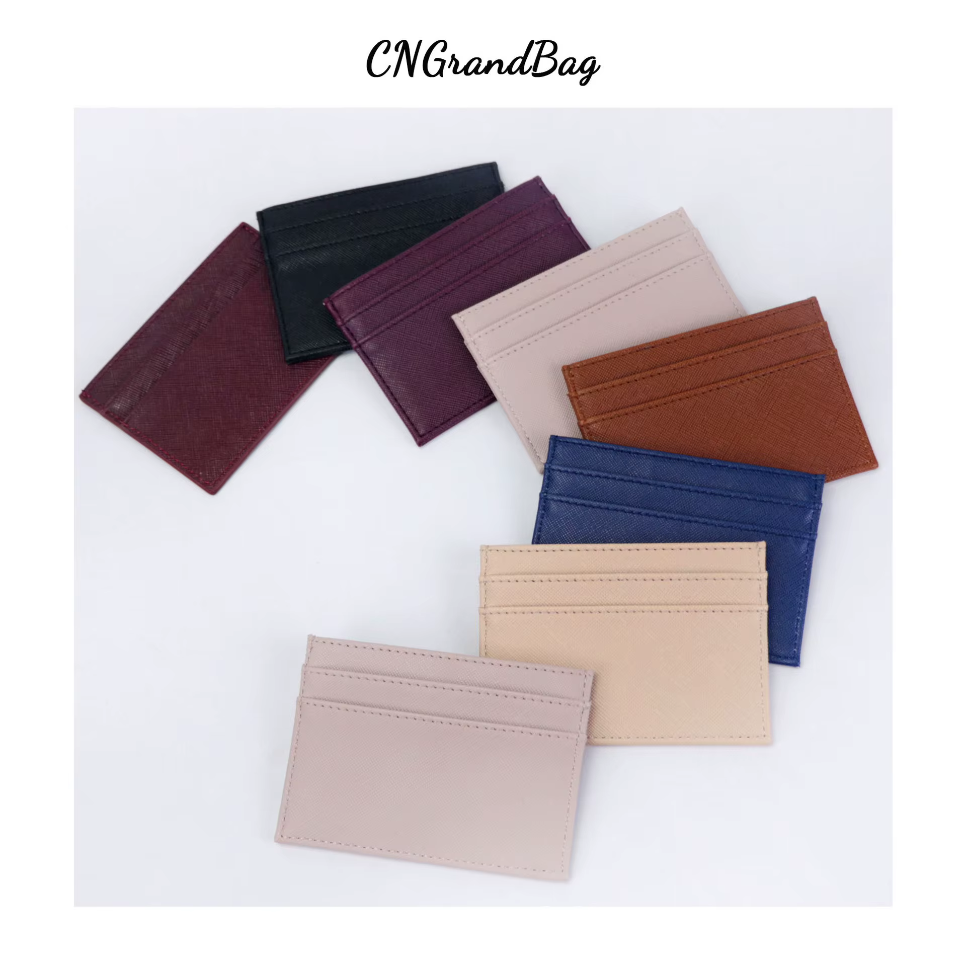 Lettres personnalisées classique hommes Crocodile PU porte-carte femmes PU cuir