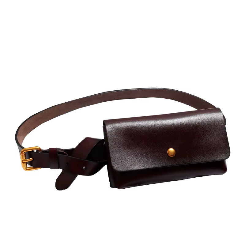 Nouvelle Sacoche de Ceinture en Cuir Véritable pour Femme – Sac Poitrine de Luxe d'Été