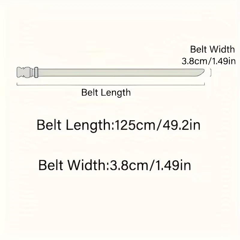 Ceinture à boucle en Nylon tressé pour hommes
