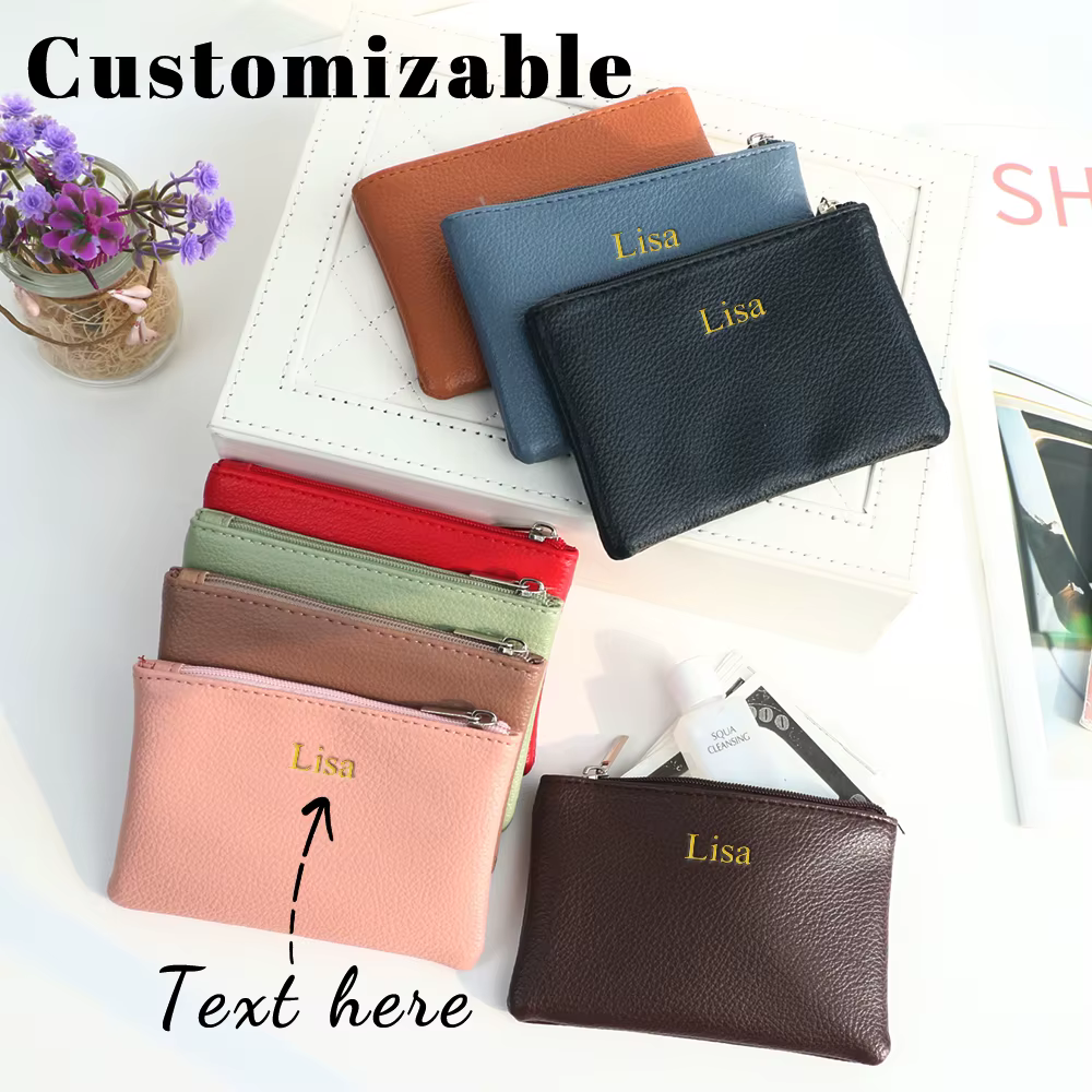 Portefeuille en cuir PU personnalisé