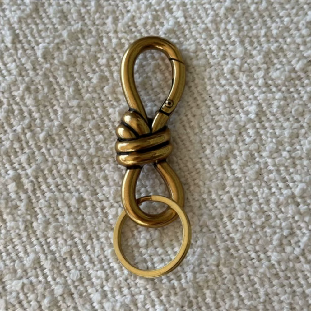 Porte-clés créatif à nœud torsadé en forme de 8