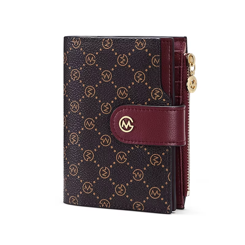 GOLF Portefeuilles en cuir pour femmes, petit sac à main pour dames, porte-cartes de crédit, carte photo bancaire d'identité, pince à billets, portefeuille court en cuir