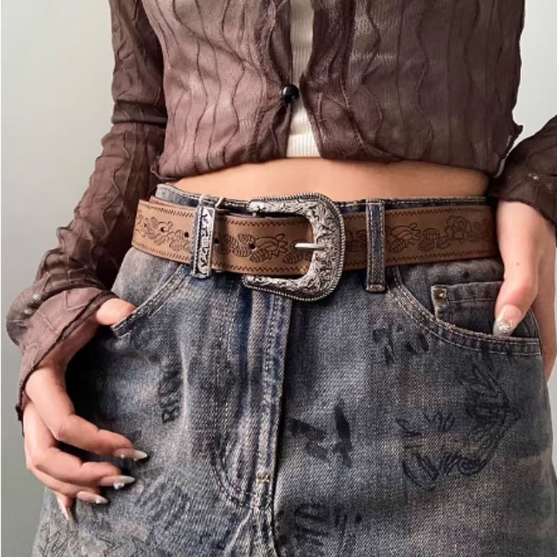 Ceinture pour femme, ceinture rétro de style bohème pour femme