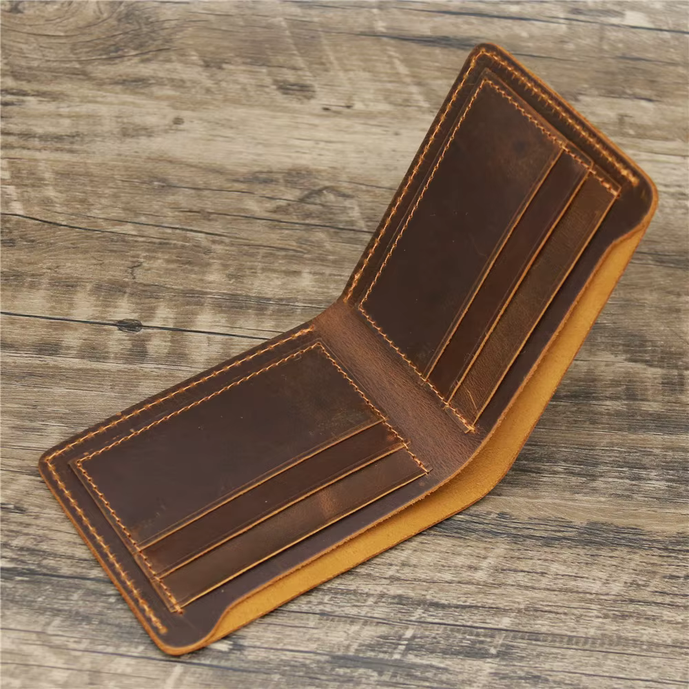 Porte feuille hommes en cuir véritable pour hommes