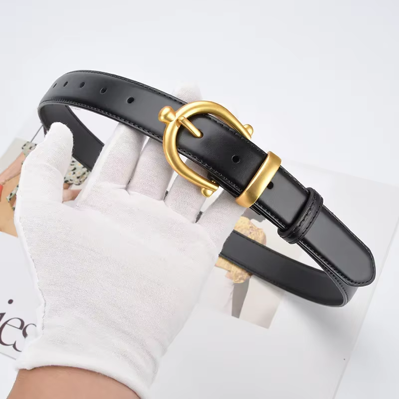 Ceinture en cuir de vache pour femmes