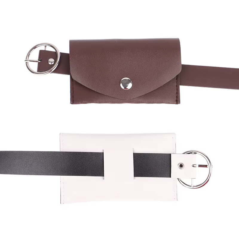 Sac de ceinture réglable en cuir PU pour femme