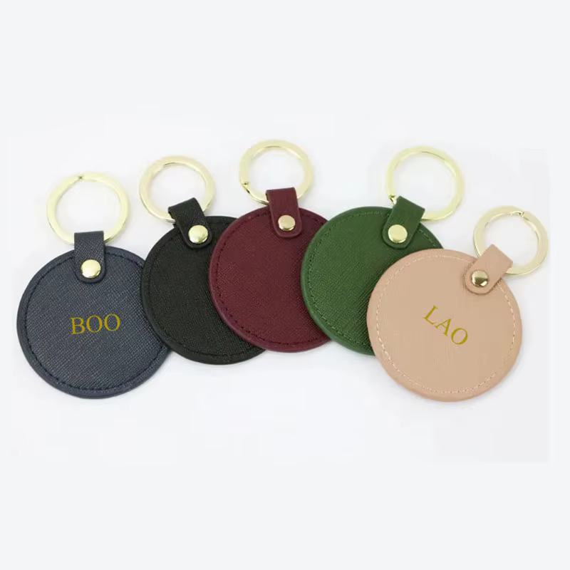 Porte-clés rond initial personnalisé gratuit