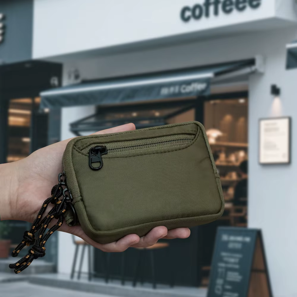 Mini portefeuille porte-monnaie – Porte-cartes de grande capacité, petit portefeuille multi-fentes pour femmes et hommes