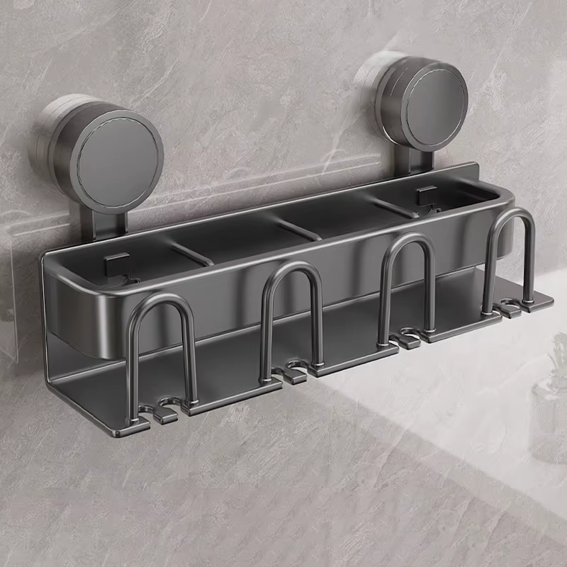 Pas besoin de percer une ventouse un porte-brosse à dents électrique mural avec une tasse pour la salle de bain