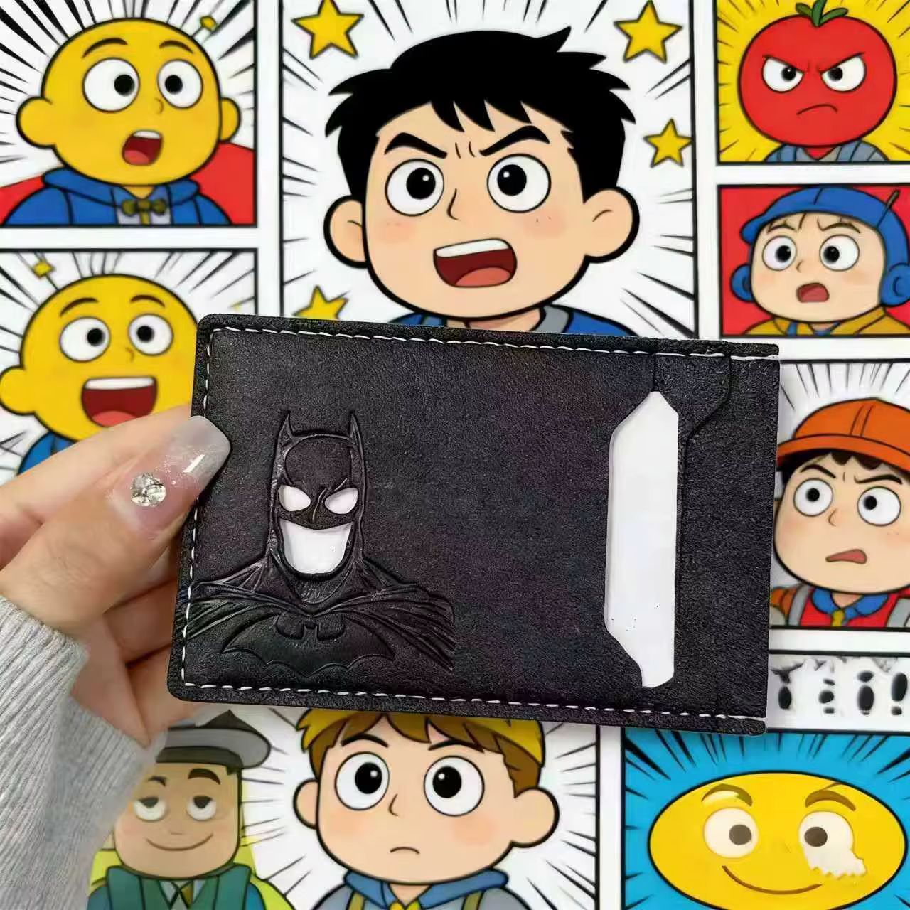 Porte-carte d'identité en cuir personnalisé