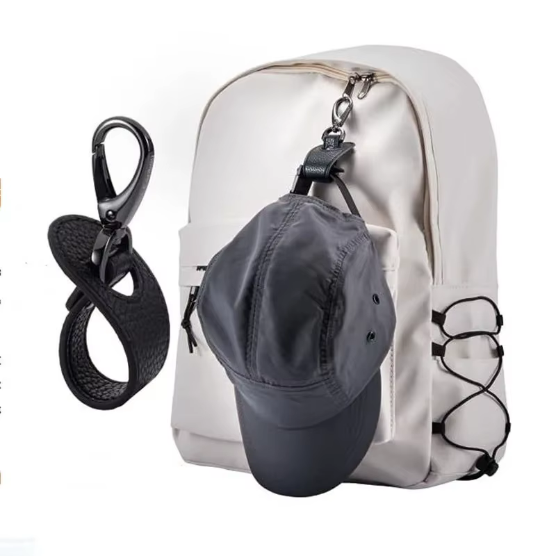 Clip de chapeau de voyage en cuir Simple