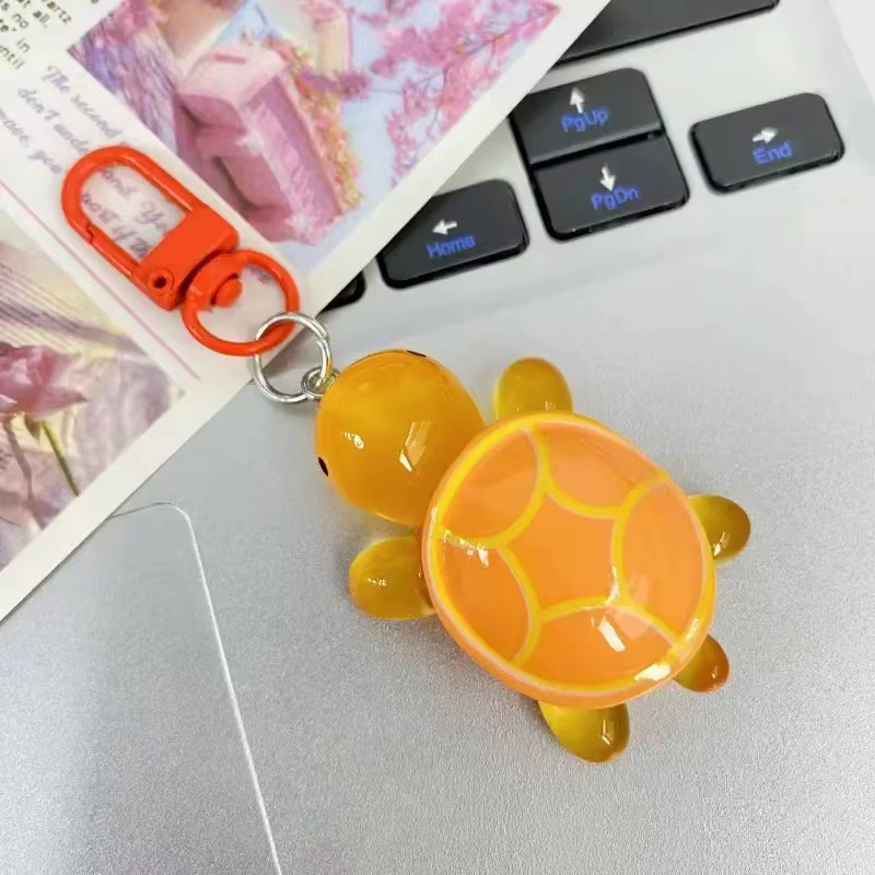 Porte-clés tortue mignon qui brille dans la nuit pour femmes et filles