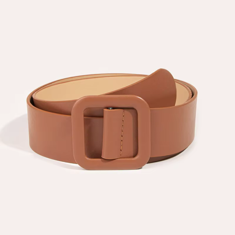 Ceinture à boucle carrée simple