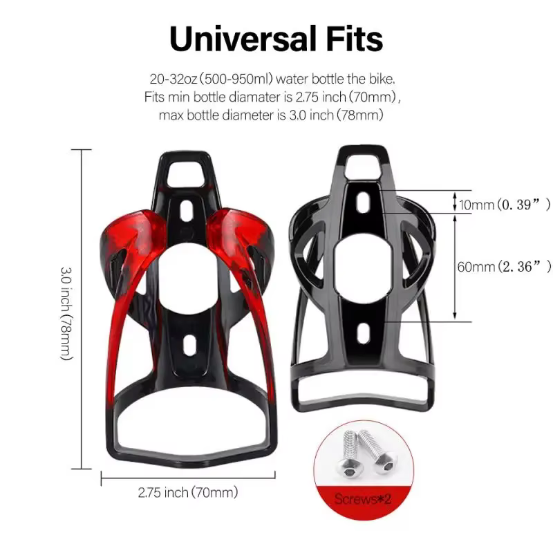 Porte-bidons de vélo porte-bouteille d'eau de vélo de route vtt coloré léger support de bouteille de vélo accessoires de vélo