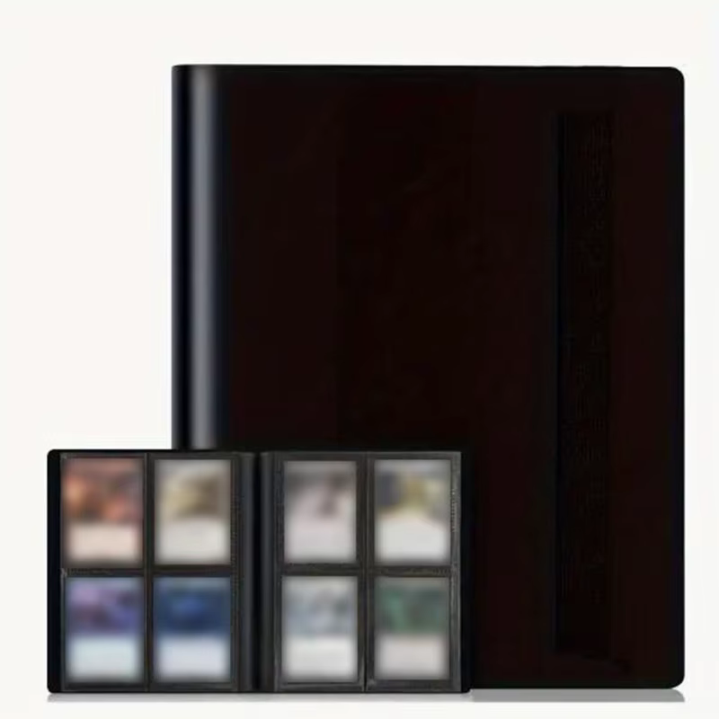 Album de rangement pour cartes à collectionner, 160/360/480 cartes, avec 4/9/12 compartiments, grande capacité, type carnet
