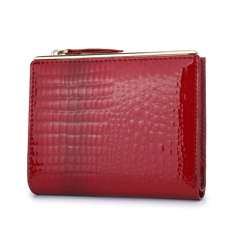 Portefeuille en cuir véritable pour femmes