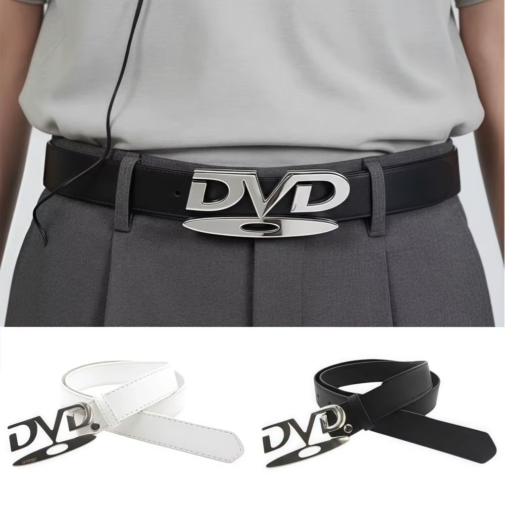 Conception nostalgique boucle anglaise ceinture DVD polyvalent Design de mode