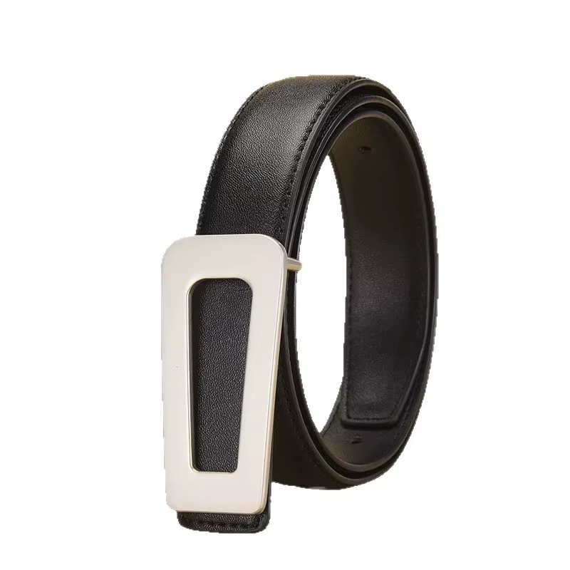 Ceinture en cuir véritable pour femme