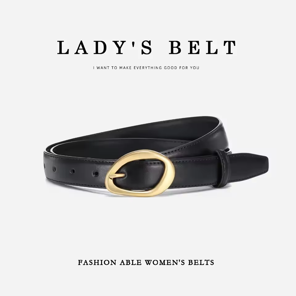 Nouvelle ceinture pour femme à boucle ardillon
