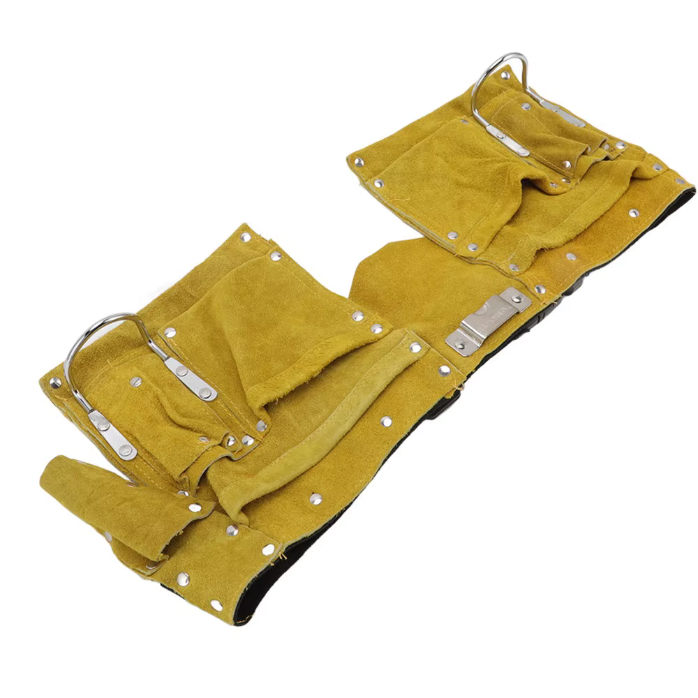 Ceinture à outils en cuir avec boucle à dégagement rapide