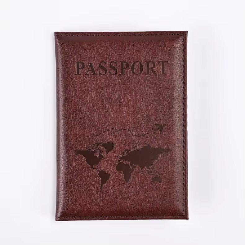 Porte-passeport en PU coloré