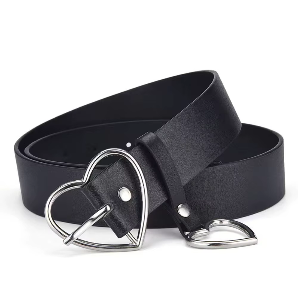 Ceinture à boucle en forme de cœur Harajuku pour femmes