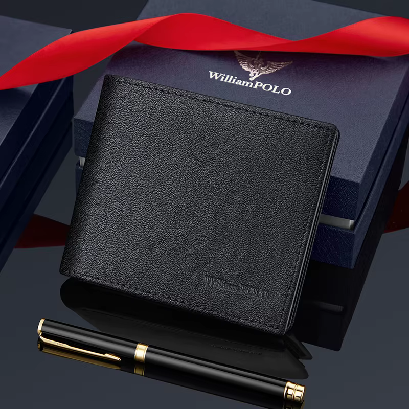 Portefeuille en cuir pour hommes
