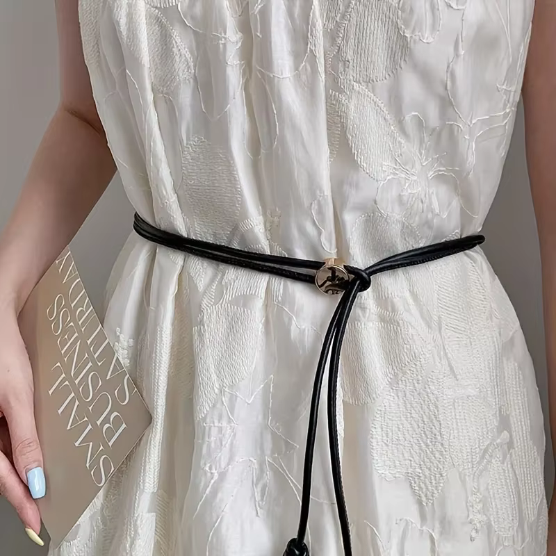 Ceinture réglable pour femmes, fermeture à boucle Non amovible, ceinture pour occasions quotidiennes et spéciales pour robes, chemises, accessoire de mode