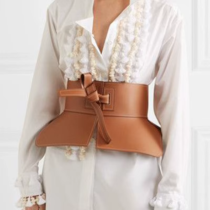 Ceinture large à lacets pour femmes