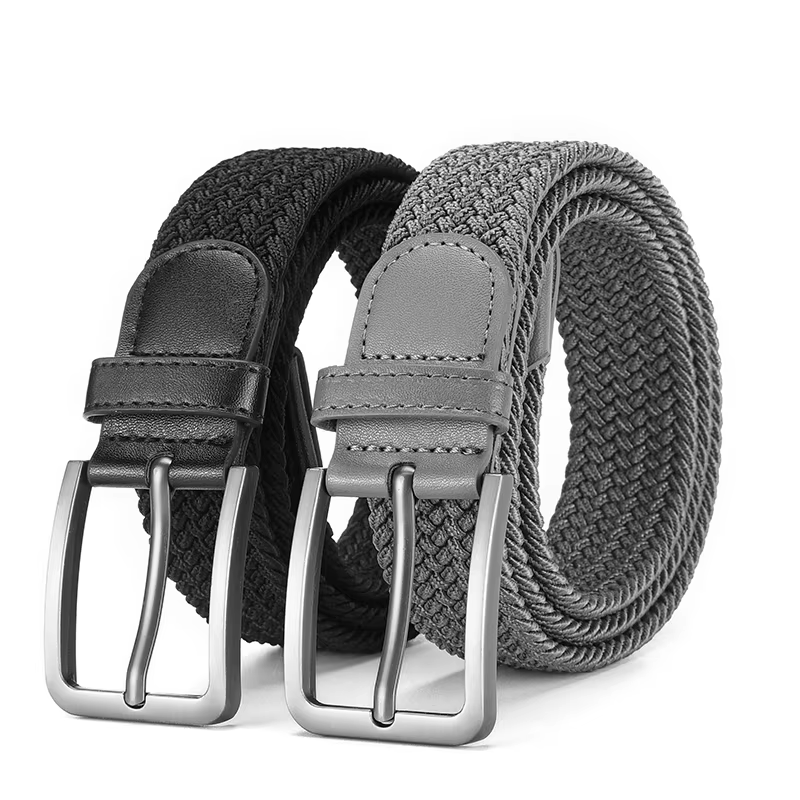 Ceinture élastique tressée pour hommes