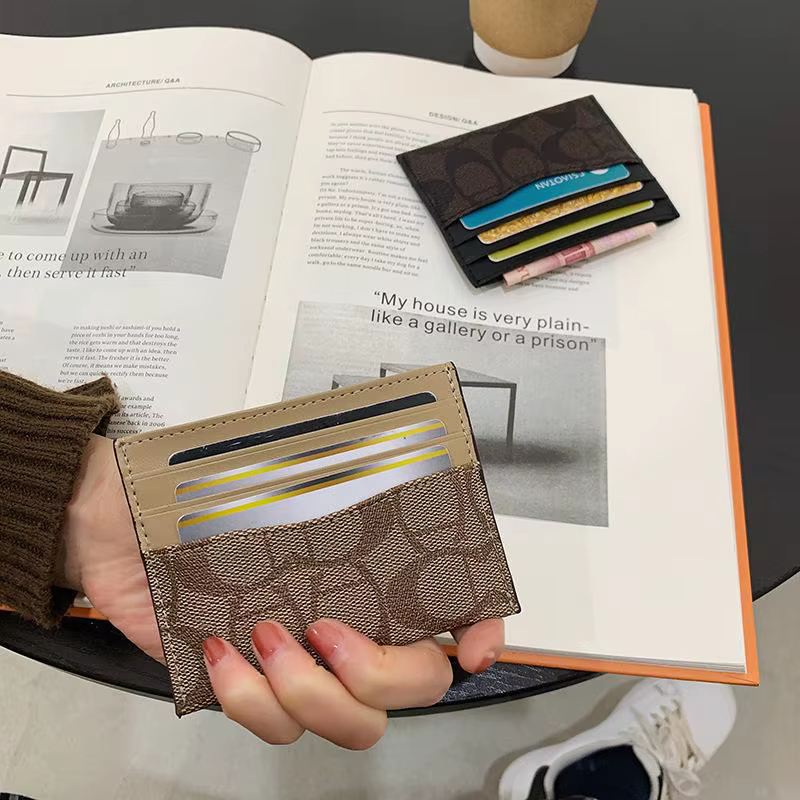 Nouveau porte-cartes compact ultra-fin pour femme