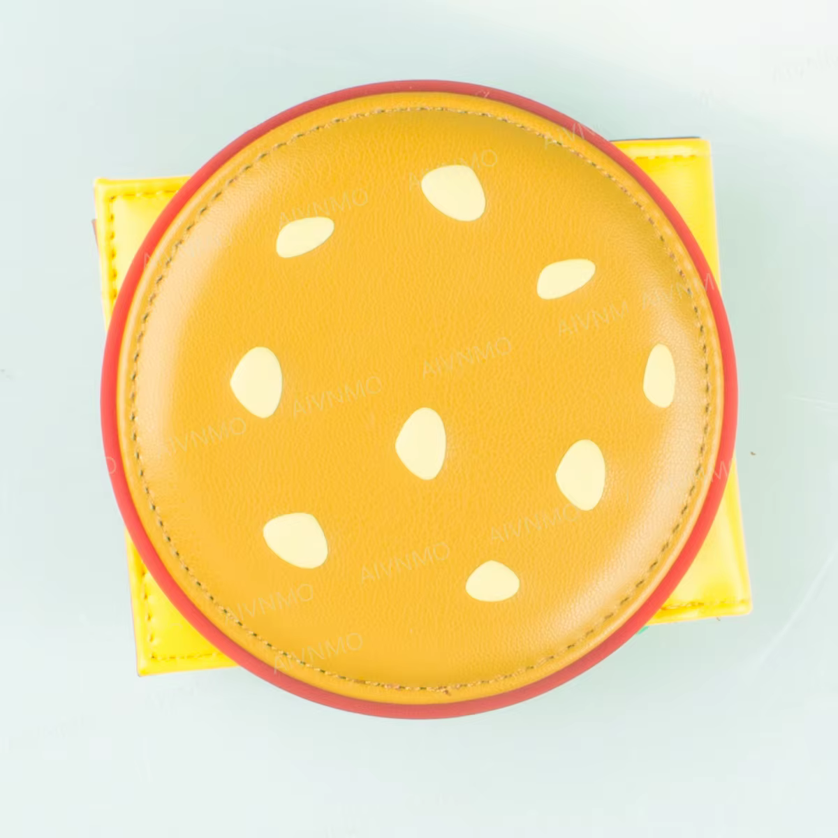 Portefeuille pliable Burger 3D de haute qualité