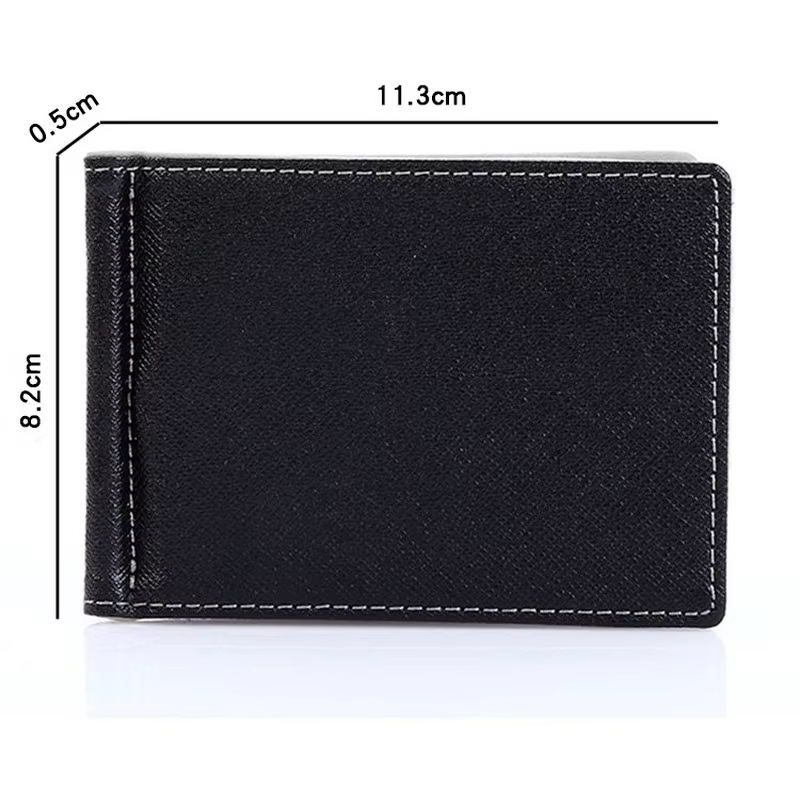 Portefeuille d'affaires pliable en cuir pour hommes