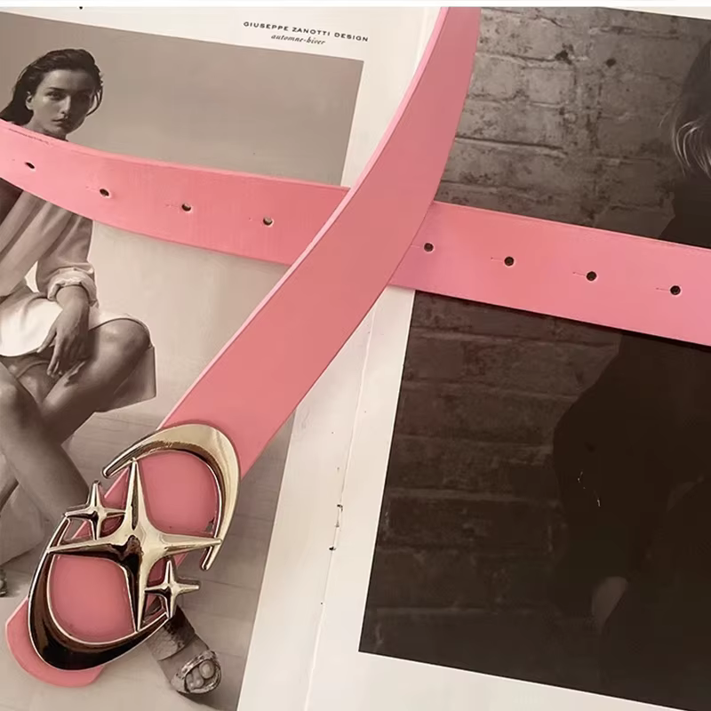 Y2K Punk gothique ceinture femmes ceinture pour jean ceintures pour femmes rose blanc noir ceinture mode Vintage ceintures Pu cuir ceinture BF019
