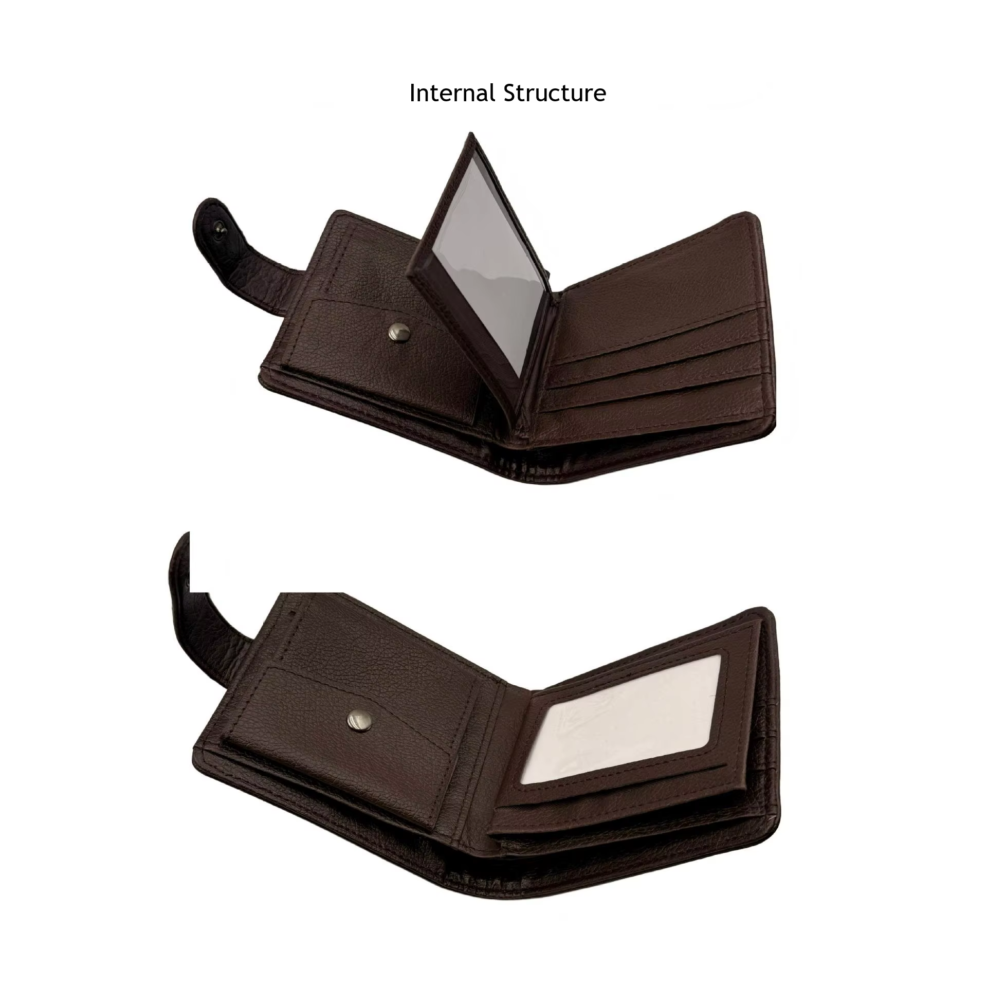 Portefeuille vintage pour homme en cuir