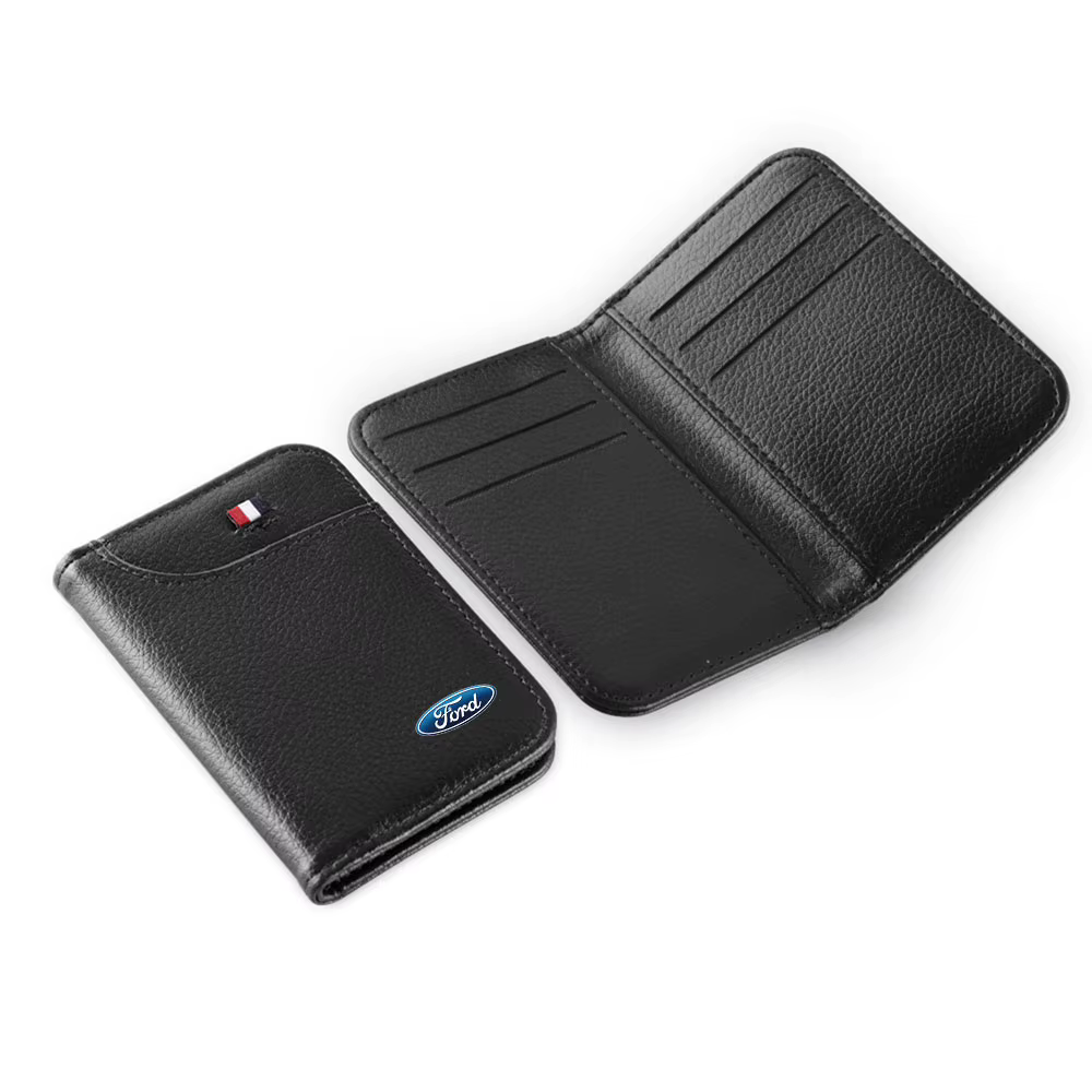 Porte-carte d'identité et permis de conduire portable pour voiture