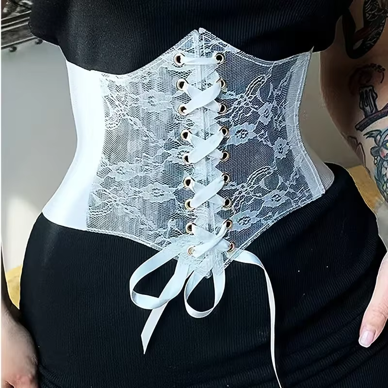 Ceinture corset à lacets pour femmes