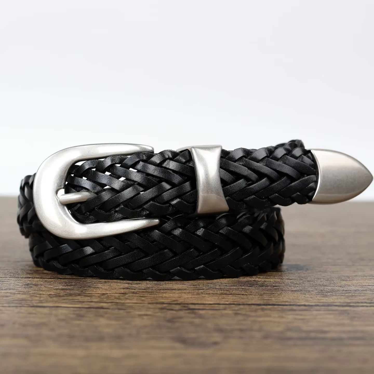 Ceinture en cuir Vintage décontractée faite à la main pour hommes et garçons