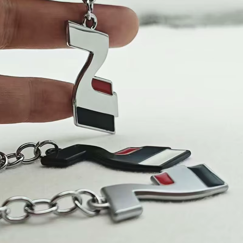 Porte-clés de voiture en métal 3D, Logo de luxe, emblème N, pour Hyundai i30 i40 i20 ix35 coupé Tucson Sonata Elantra Kona, accessoires