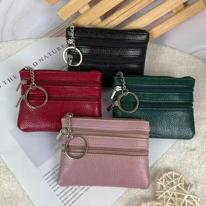 Porte-monnaie en cuir pour femme