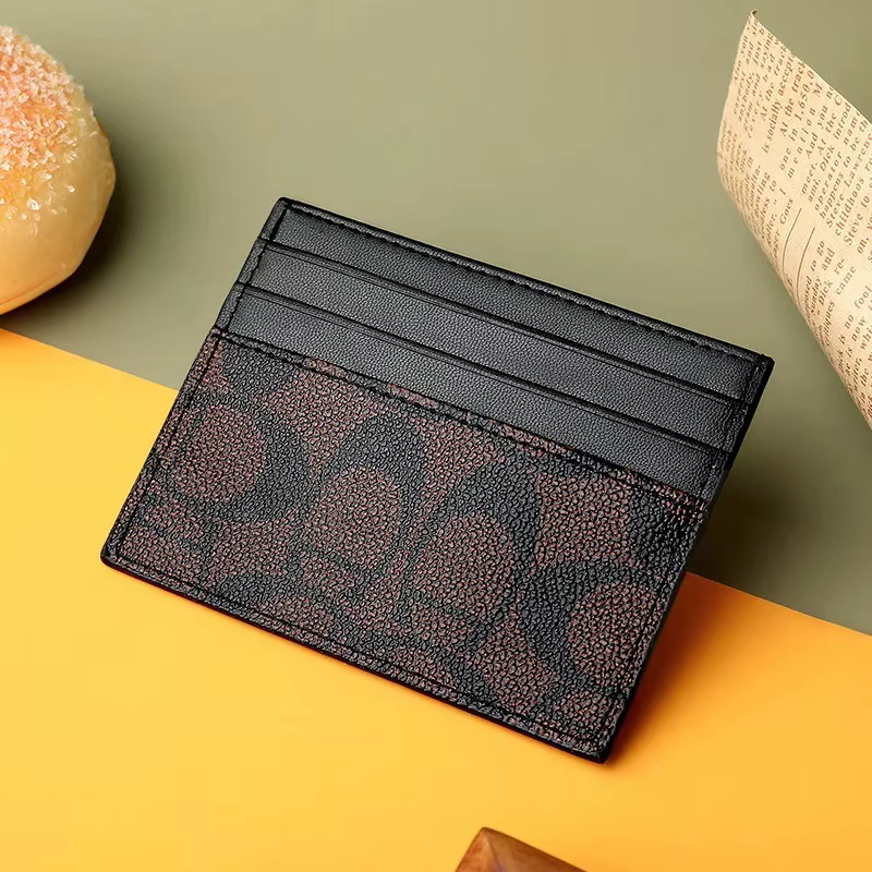Porte-cartes en cuir PU de luxe