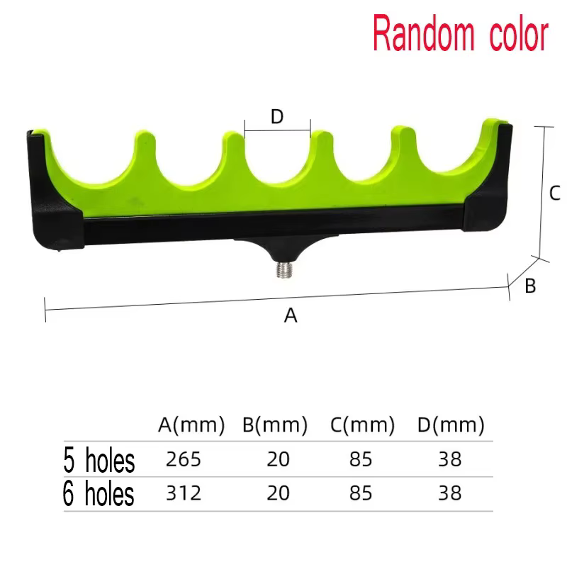 Support de pêche à la carpe avec 3/5/6 trous, poteau OligSoft, accessoires, nouveauté