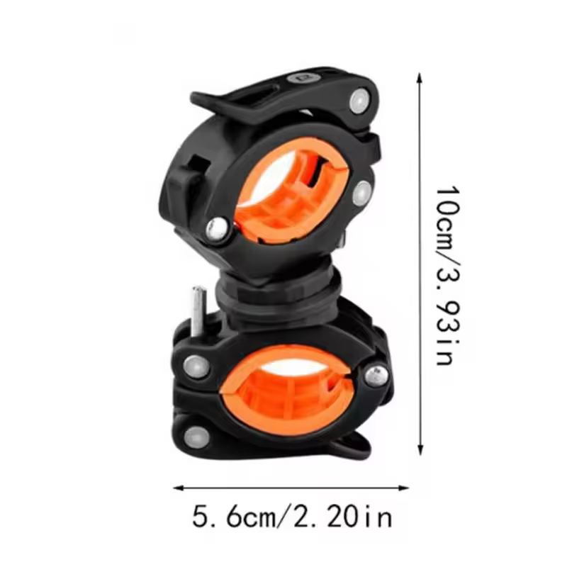 Support de lampe de vélo, support de lampe frontale pour la conduite nocturne, clip de fixation, accessoires de vélo de montagne
