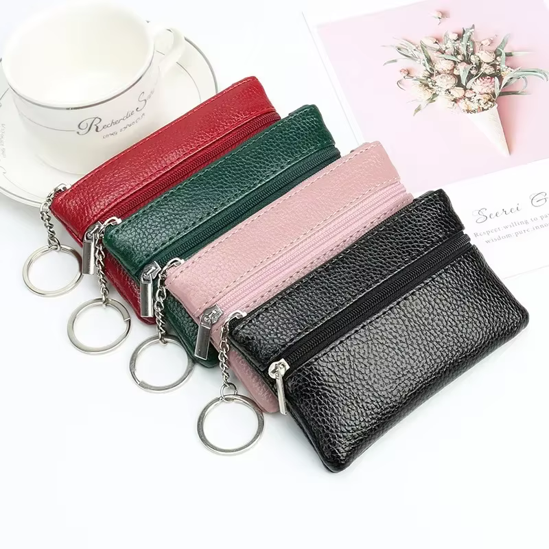 Porte-monnaie en cuir pour femme
